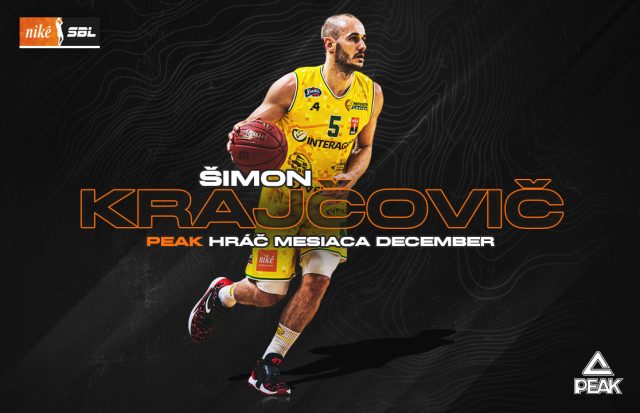 Šimon Krajčovič najlepším hráčom mesiaca december